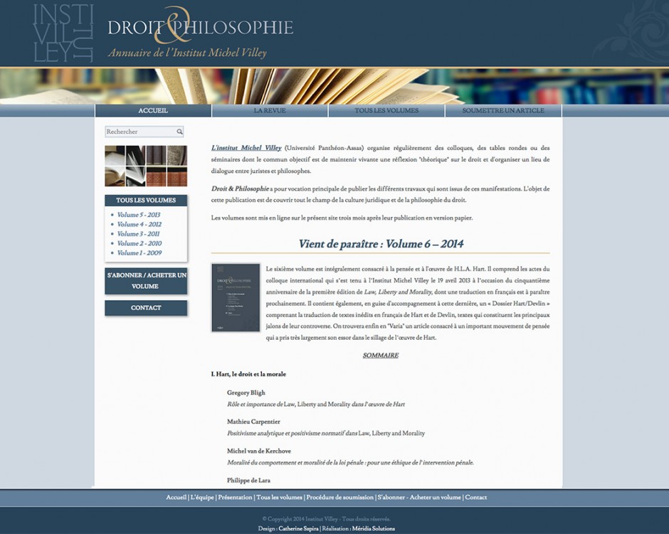 Institut Michel Villey / Droit & Philosophie